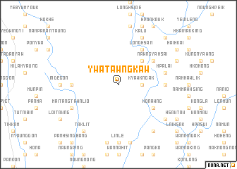 map of Ywa Tawng Kaw