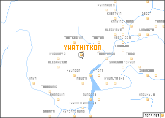 map of Ywathitkon