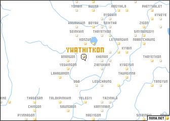 map of Ywathitkôn