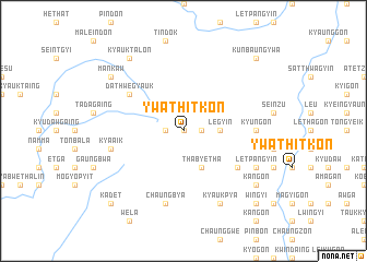 map of Ywathitkon