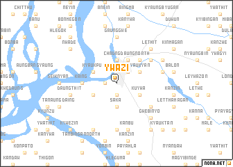map of Ywazi