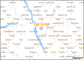 map of Ywetkyan