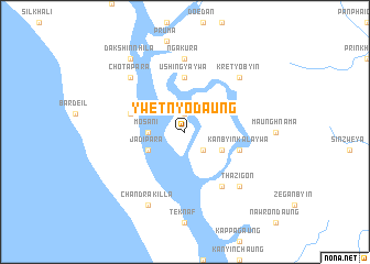 map of Ywetnyodaung