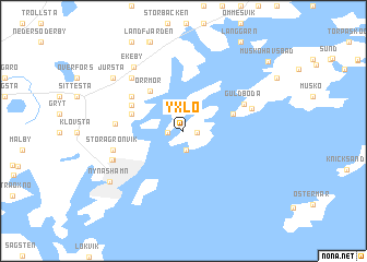 map of Yxlö