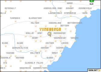 map of Yxneberga