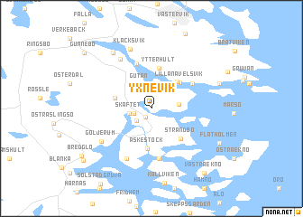 map of Yxnevik