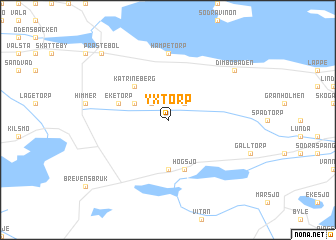 map of Yxtorp