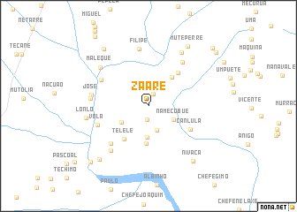 map of Zaare