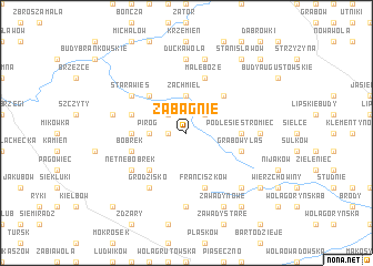 map of Zabagnie