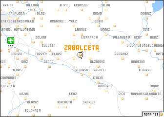 map of Zabalceta