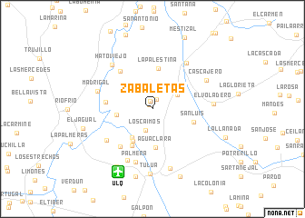 map of Zabaletas