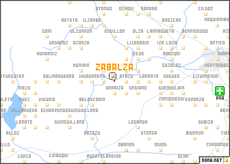 map of Zabalza