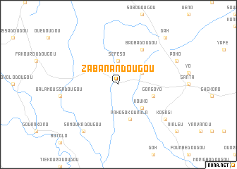 map of Zabanandougou