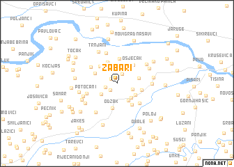 map of Žabari