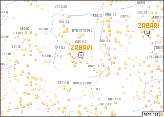 map of Žabari