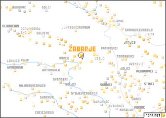 map of Zabarje