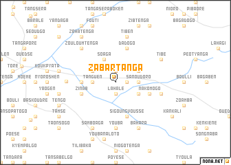 map of Zabartanga