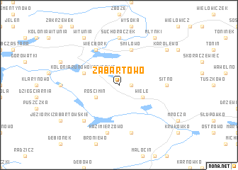 map of Zabartowo