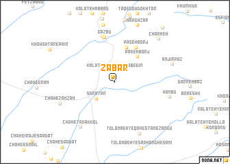 map of Zābar