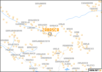 map of Zabašca