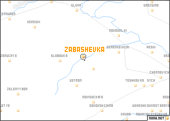 map of Zabashevka