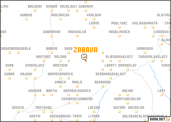 map of Zábava
