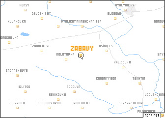 map of Zabavy