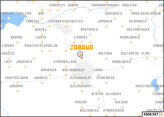map of Zabawa