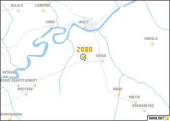 map of Zaba