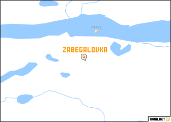 map of Zabegalovka