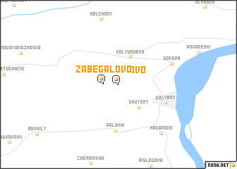map of Zabegalovo