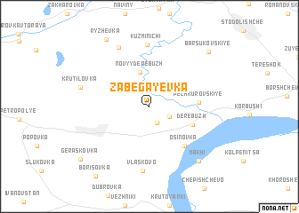 map of Zabegayevka