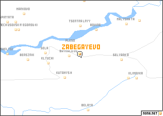 map of Zabegayevo