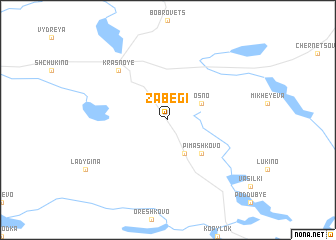 map of Zabegi