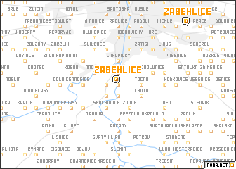 map of Záběhlice