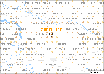 map of Záběhlice