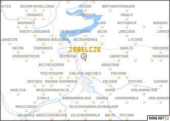 map of Zabełcze