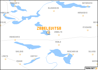 map of Zabelevitsa