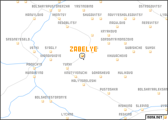 map of Zabel\