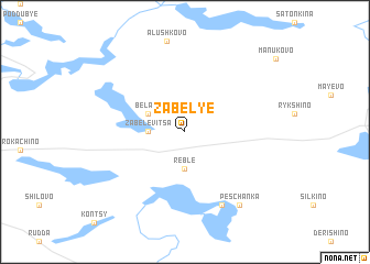 map of Zabel\