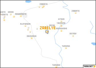 map of Zabel\