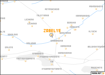 map of Zabel\