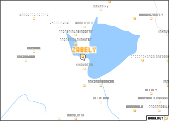 map of Zabely