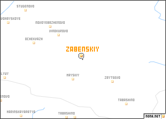 map of Zabenskiy