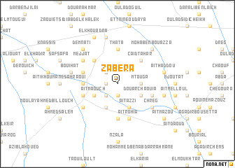 map of Zabera