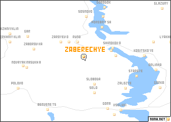 map of Zaberech\