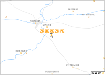 map of Zaberezhʼye