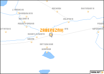 map of Zabereznik