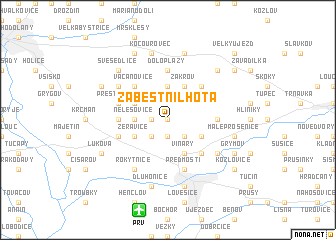 map of Zábeštní Lhota