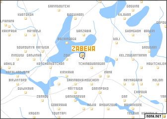 map of Zabéwa